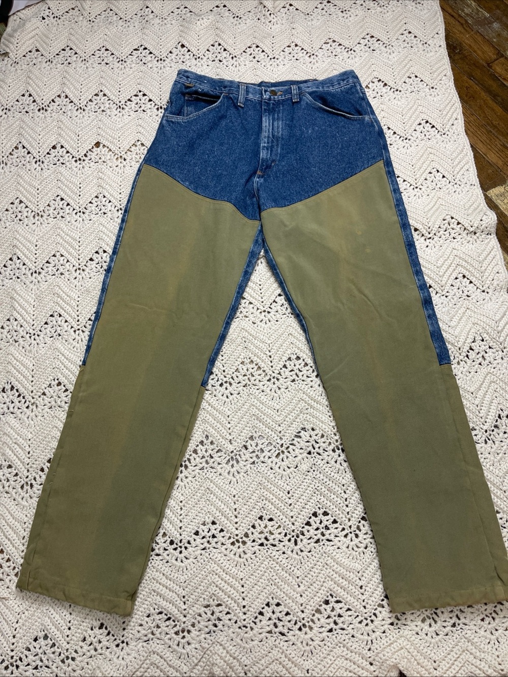 Vintage Wrangler Rugged Wear Nylon/Denim Jeans